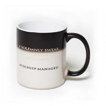 Load image into Gallery viewer, I Solemnly Swear That I Am up to No Good™...Mischief Managed™ Heat Transforming Mug