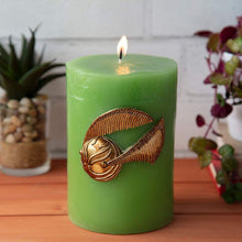 Load image into Gallery viewer, Harry Potter Golden Snitch™ Sculpted Insignia Candle