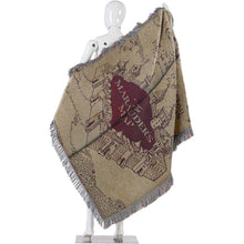 Load image into Gallery viewer, Marauder's Map&trade; Woven Tapestry Throw Blanket
