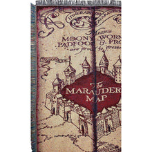 Load image into Gallery viewer, Marauder's Map&trade; Woven Tapestry Throw Blanket
